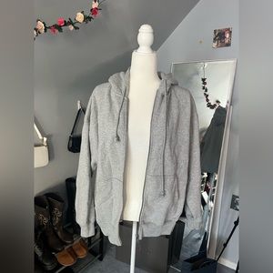 BRANSY MELVILLE GREY ZIP UP